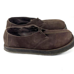 Naked Feet Wide Women's Sz 10‎ Shoes Casual Leather Brown Suede Sneakers EUC
